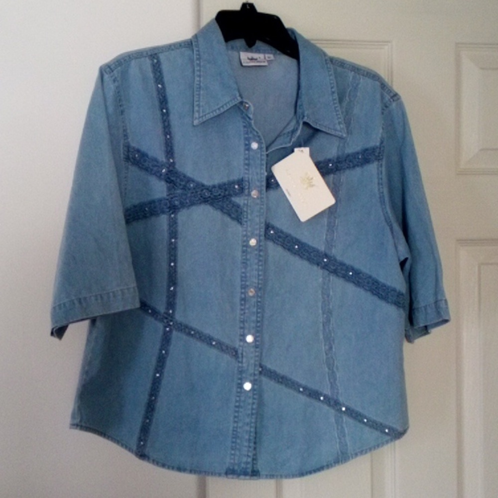 LAFEI-NIER Button-Down Shirt NWT!